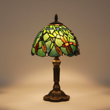 Lámpara de mesa LED con vidrieras mediterráneas