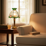 Lámpara de mesa LED barroca antigua